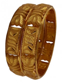 Trendy-gold-plated-bangles-KVNTGB30TS